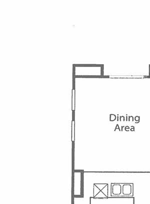 Two bedroom floor plan